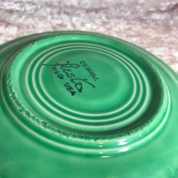 Vintage Fiesta Ware Light Green Cup and Saucer Set Homer Laughlin GUC Retro Rare - Picture 8 of 9